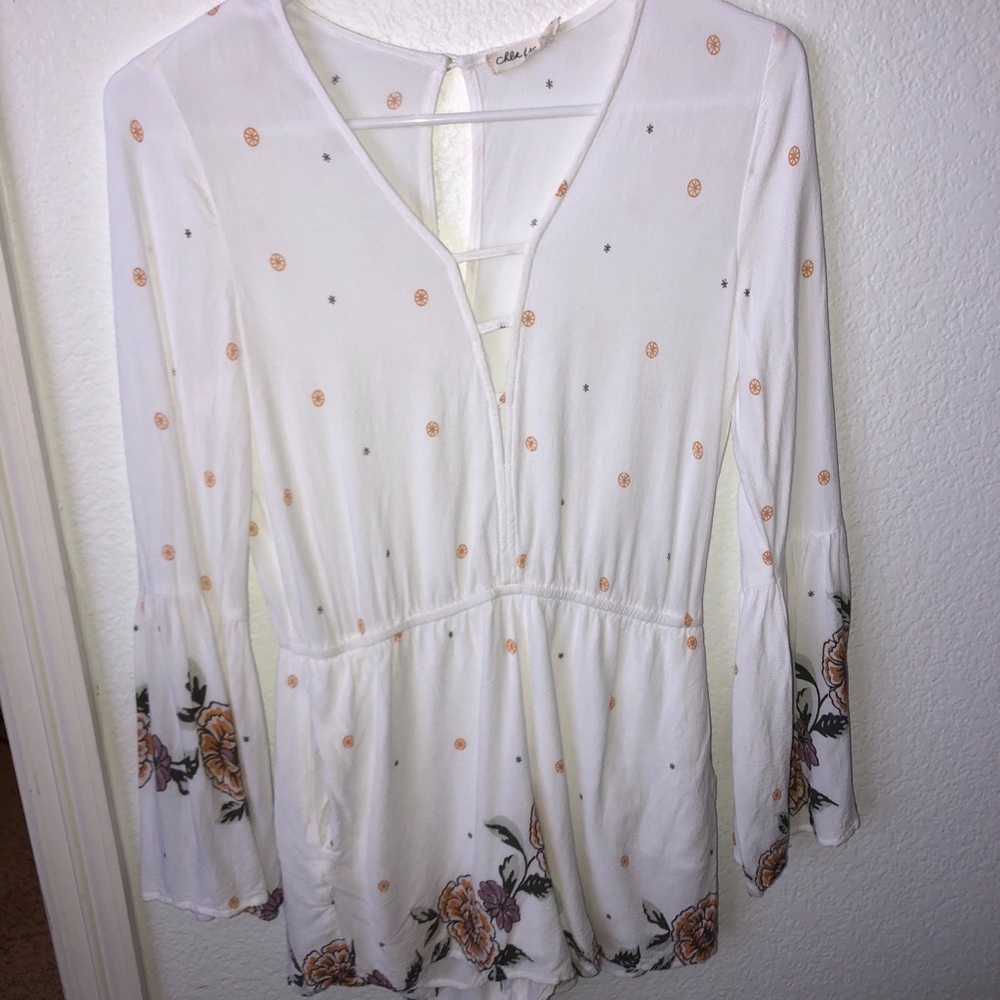 Women’s white romper